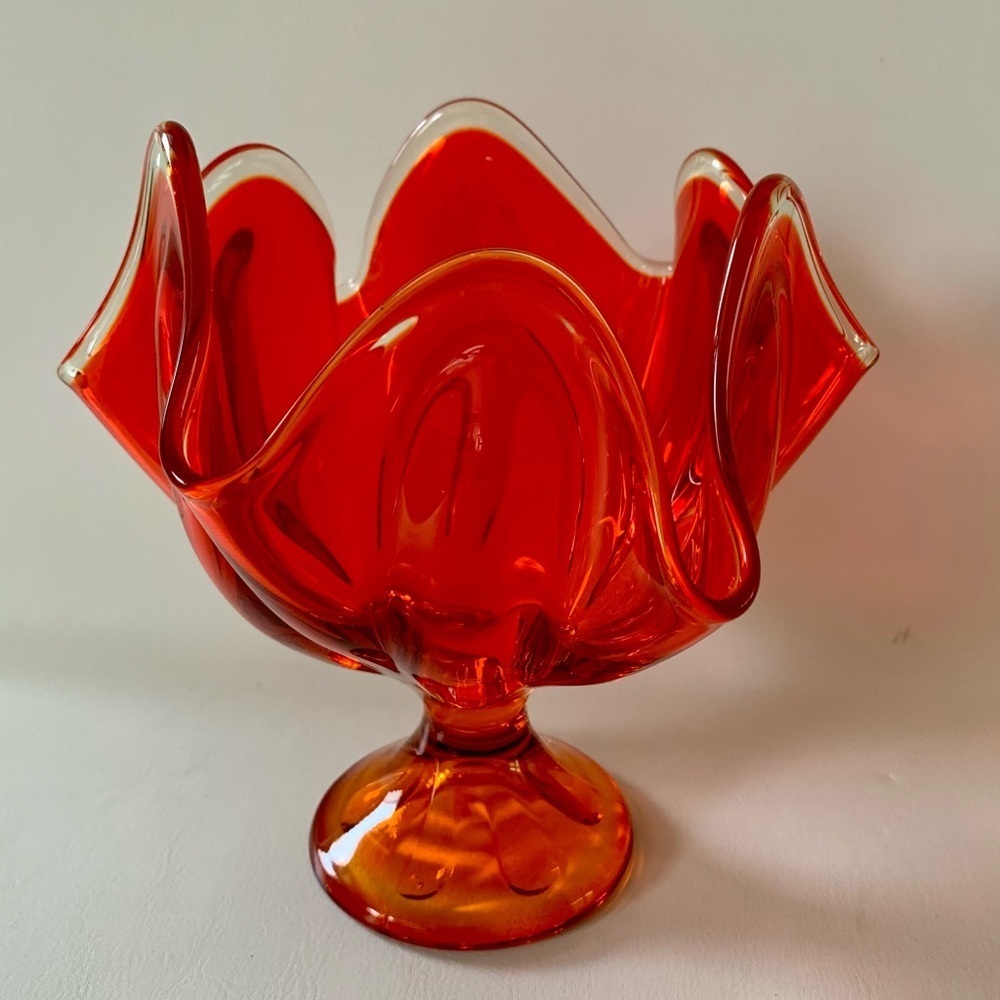 Mid century candle dish